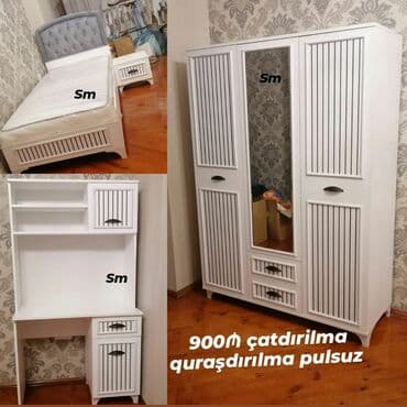 bahar şəkilləri: Oğlan və qız üçün, Yeni, Təknəfərlik çarpayı, Yazı masası, Dolab, Komod — 1