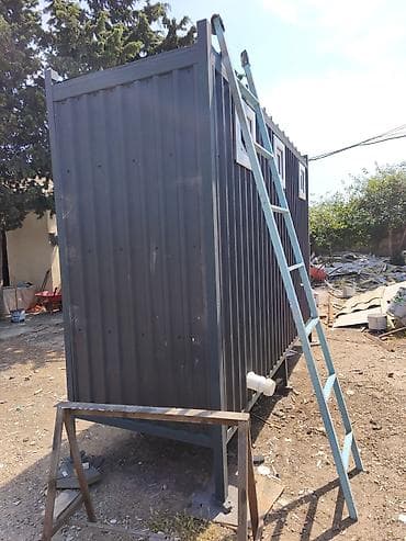 Metal karkaslı, sendviç tipli mobil sanitar blok (3 bölməli) 360 — 2