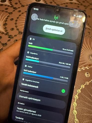 ev telefonu: Samsung Galaxy A16, 128 GB, rəng - Qara, Barmaq izi — 3