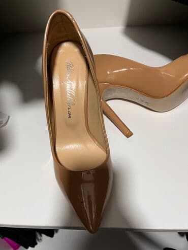 4xl nece razmerdi: Tuflilər, Ölçü: 39, rəng - Bej, İşlənmiş — 5