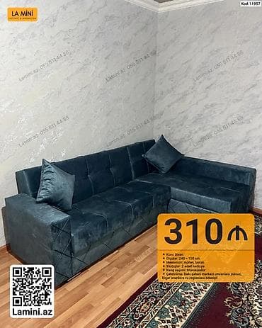 Künc divan – La Mini - Ölçülər: 240 × 150 sm - Mexanizm: açılan lalafo.az -da Künc divan – La Mini - Ölçülər: 240 × 150 sm - Mexanizm: açılan