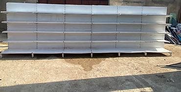 Mağaza avadanlıqları paketi - İki tərəfli metal ticarət rəfi: modul — 1