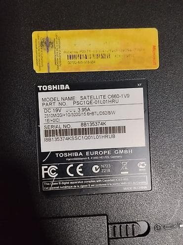 13 mini iphone: Toshiba Satellite C660-1V9 noutbuk Texniki xüsusiyyətlər: - Model — 3