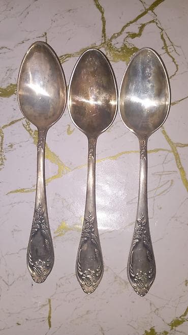 Məhsul: Retro üslubda dekorativ naxışlı metal qaşıq dəsti Təsvir: -