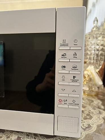 mikrodalğali soba: Mikrodalğalı soba Samsung, Ayrıca dayanan, Mikrodalğalar ilə, rəng - Ağ, İşlənmiş — 3