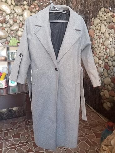 justfog minifit s: Uzun boz qadın palto - Kəsim: Klassik, dizdən aşağı uzunluqda, bir — 1