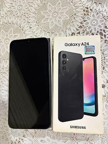 huawei p40 lite: Samsung Galaxy A24 4G, 128 GB, rəng - Qara, Barmaq izi — 1