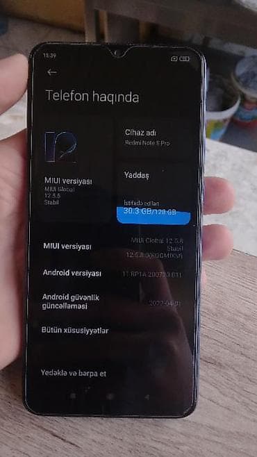 poco x6 pro ikinci əl: Redmi Note 8 Pro, 128 GB, rəng - Mavi, Barmaq izi — 2