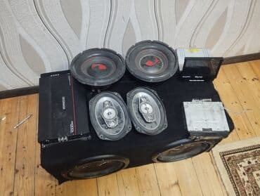 ses sistemi: Zbor aparatura satılır 2 ədəd 1500 vatt basavik qutuda 2 ədəd 1000 — 2