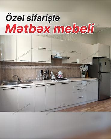 Özəl sifarişlə mətbəx mebeli - Ölçülərə tam uyğun layihələndirmə
