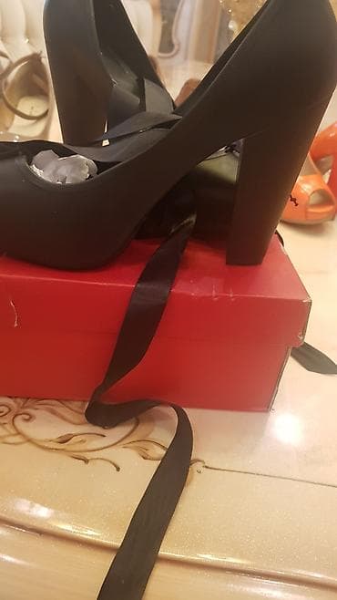 kablok ayaqqabilar: Tuflilər, Ölçü: 40, rəng - Qara, Yeni — 3