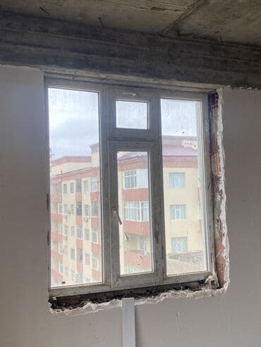 qapı və pəncərələr: PVC pəncərə-balkon qapısı dəsti - Material: ağ PVC profilli sistem - — 4