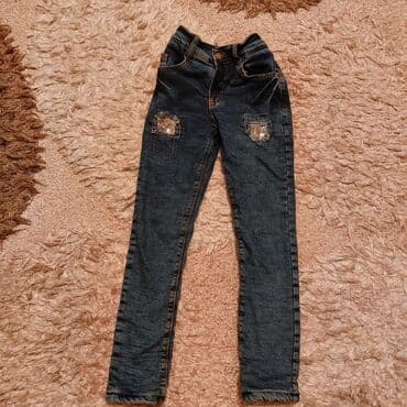 salvarlar ve koftalar: Cins şalvar, Qız üçün, 8 - 9 yaş — 5