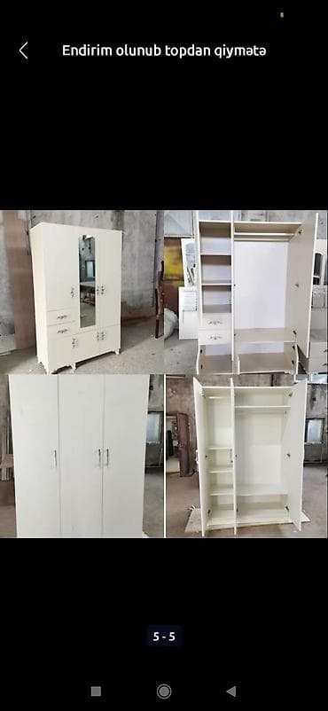 suvenir pul: Yeni, 3 qapılı, Güzgülü, Ağ, Digər material, Açılan, Düz dolab — 1