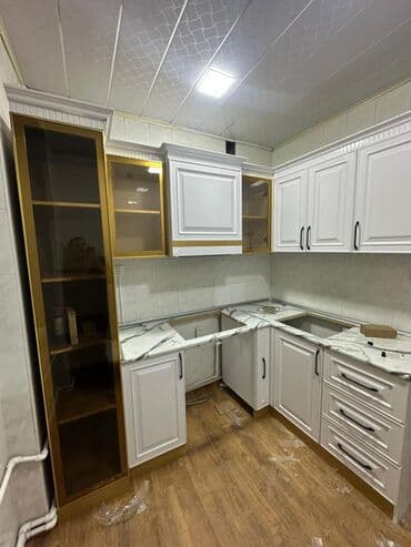 Sifarişlə rəflər: Sifarişlə mətbəx dəsti, Özü çəkən petlələr, MDF, Kredit yoxdur — 4