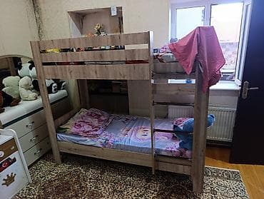 usag ucun: Uşaq otağı üçün mebel dəsti - İkimərtəbəli çarpayı: təbii ağac — 1