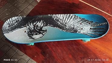 Спорт и хобби: Skateboard – “Eagle Strike” dizaynlı, Gəncədədir. Təzədir. uşaq sürə — 1