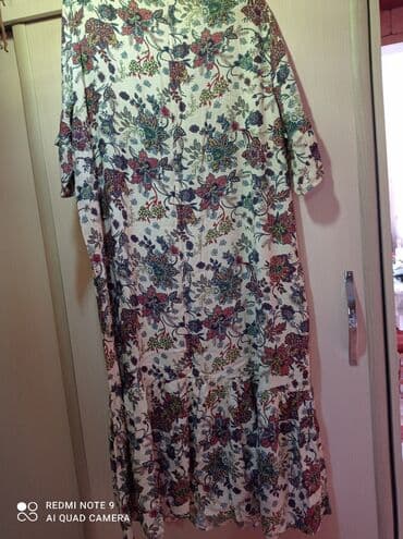 боорсоки на заказ бишкек: Повседневное платье, Миди, 4XL — 3