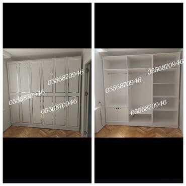 Yeni, Açılan, 6 qapı Düz dolab, Qarderob, paltar dolabı, Azərbaycan