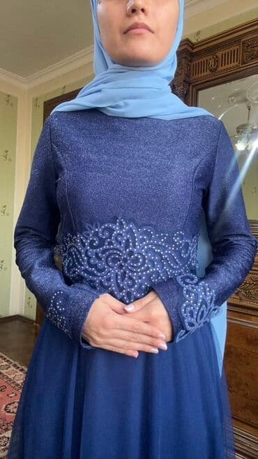 вечернее платье шифоновый: Вечернее платье, Макси, M — 1