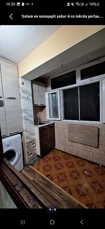 sabuncuda satllq evler: Sumqayıtda 4 mkrda 2 otaqlı mənzil kirayə veriilir.5 mərtəbənin 4cü — 9