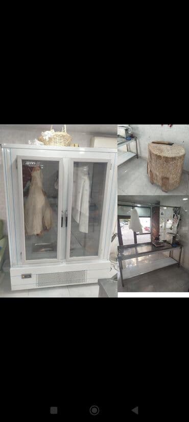 Gözəllik və estetika avadanlığı: İaşə avadanlıqları paketi - İki qapılı şüşəli ət-soyuducu vitrini — 1