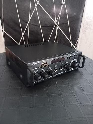 samsung level u: Bluetooth mikrofonlu audio gücləndirici (BT-298 Pro) və qızılı rəngdə — 2