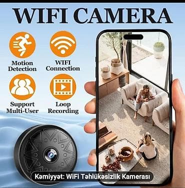 WiFi Təhlükəsizlik Kamerası - Kompakt ölçü: 4.2 sm (1.65 in) diametr