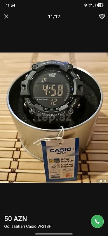 Yeni, Qol saatı, Casio, rəng - Qara lalafo.az -da Yeni, Qol saatı, Casio, rəng - Qara