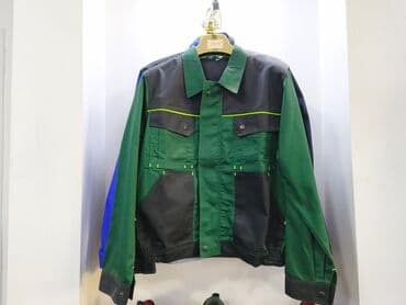 Костюмы: İşçi gödəkçəsi – yaşıl və tünd boz rəng kombinasiyası - Material: sıx — 1