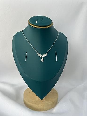 frida aksesuar.com: Gümüş rəngli zərif boyunbağı kolleksiyası - Material: gümüş rəngli — 5