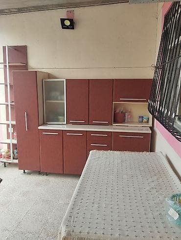 gencede mebel: Mətbəx mebeli dəsti - Material: laminat/MDFlam fasadlar, ağ karkas; — 1