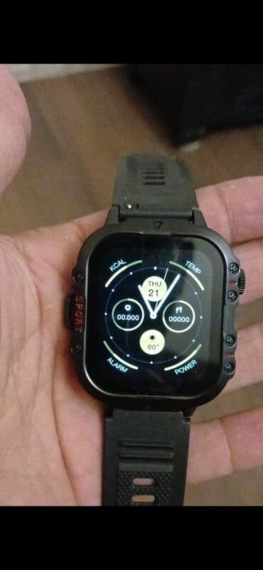 elektoron saat: Smart saat, Sensor ekran, rəng - Qara — 2