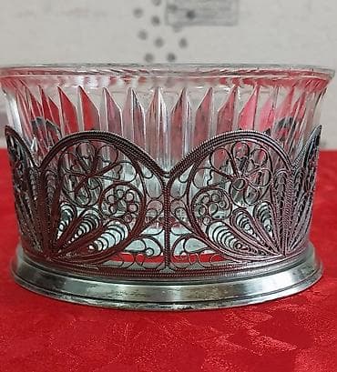 lala.fo posuda: Qənd qabı sovet istehsalı, yaxşı vəziyyətdədir. Materialı melxior — 4