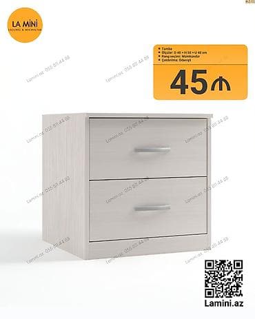 acar az: Tumba – 2 çekmecəli komod - Ölçülər: D 40 × H 50 × U 40 sm - Rəng — 1