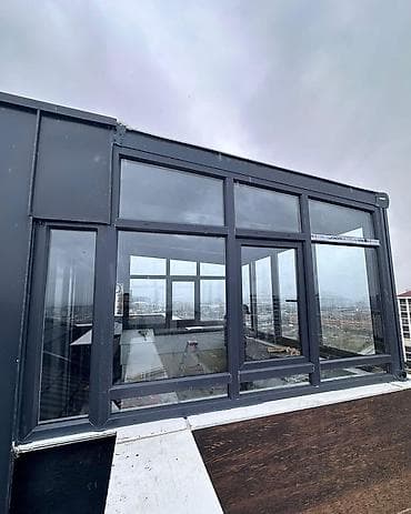 bak temiri: Şüşə balkon və terras sistemləri – sürüşən və qatlanan panellər — 1