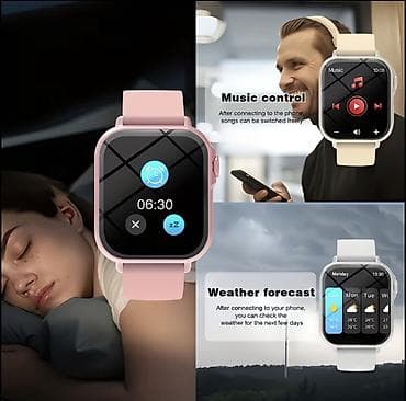 telefonlu saatlar: Smart saat, Smart, rəng - Boz — 3