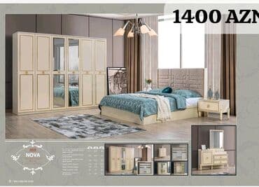 işlenmiş termolar: İkinəfərlik çarpayı, Dolab, Termo, 2 tumba, Azərbaycan, Yeni — 28