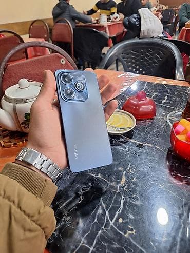 islenmis qaz sobasi: Infinix HOT 50 5G, 128 GB, rəng - Boz, Sensor — 3