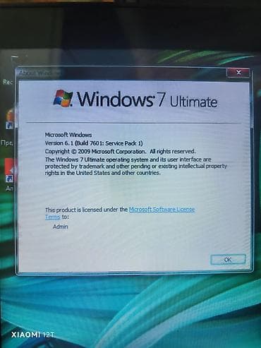 Windows 7 Ultimate (Service Pack 1) quraşdırılmış kompüter - ƏS