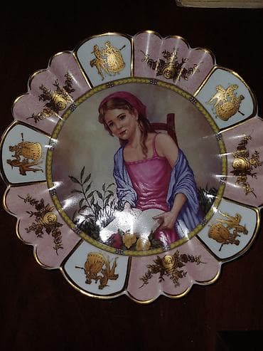 dekorativ divar sekilleri: Boşqablar, Farfor — 3