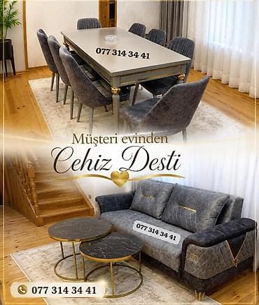 ringlice za tekstil: Cehiz Dəsti – zövqlü evlər üçün tam dəst - Yemək masası: dikdörtqan — 1