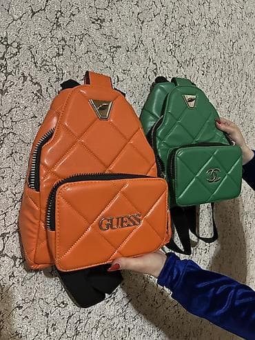 Yastı kapitone dizaynlı mini bel/çiyin çantası tipli sırt çantaları