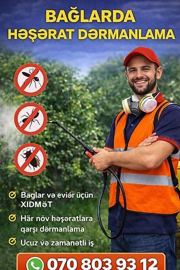 Zərərvericilərə qarşı mübarizə aparatları: Dezinfeksiya və həşərat dərmanlama xidməti - Ev, ofis və müxtəlif — 4