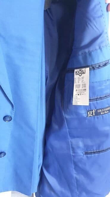 goy daş: KİĞILI kişi pencəyi - Rəng: canlı kral mavi - Kəsim: klassik/yarı — 2