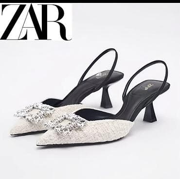ZAR qadın slingback tufli - Model: incə burunlu, açıq dabanlı