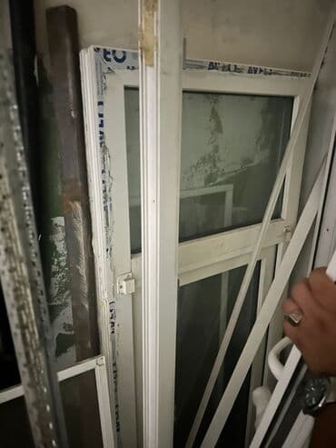 plastik qapi pencere profilleri: PVC (plastik) qapı və pəncərə dəsti - Material: ağ rəngli PVC profil — 1