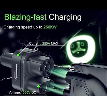 tesla adaptor: CCS2 → Tesla DC sürətli şarj adapteri Xüsusiyyətlər: - Uyğunluq: CCS — 2