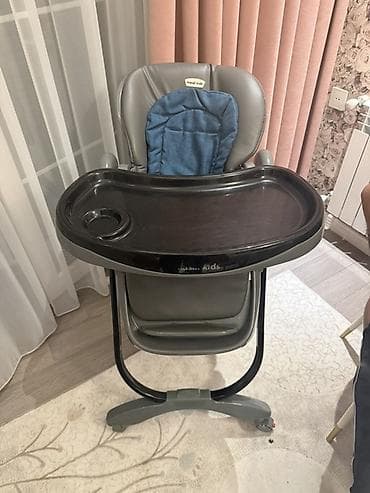 masal kids: Uşaq yemək stulu – Masal kids təcili satilir - Rəng: boz gövdə, qara — 3