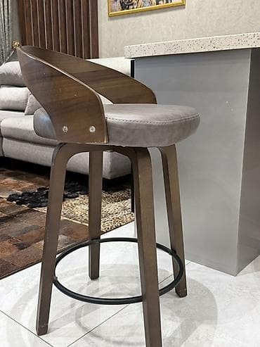 limon ağaçı: Bar taburesi – müasir dizayn - Material: bərk ağac gövdə və arxa — 1